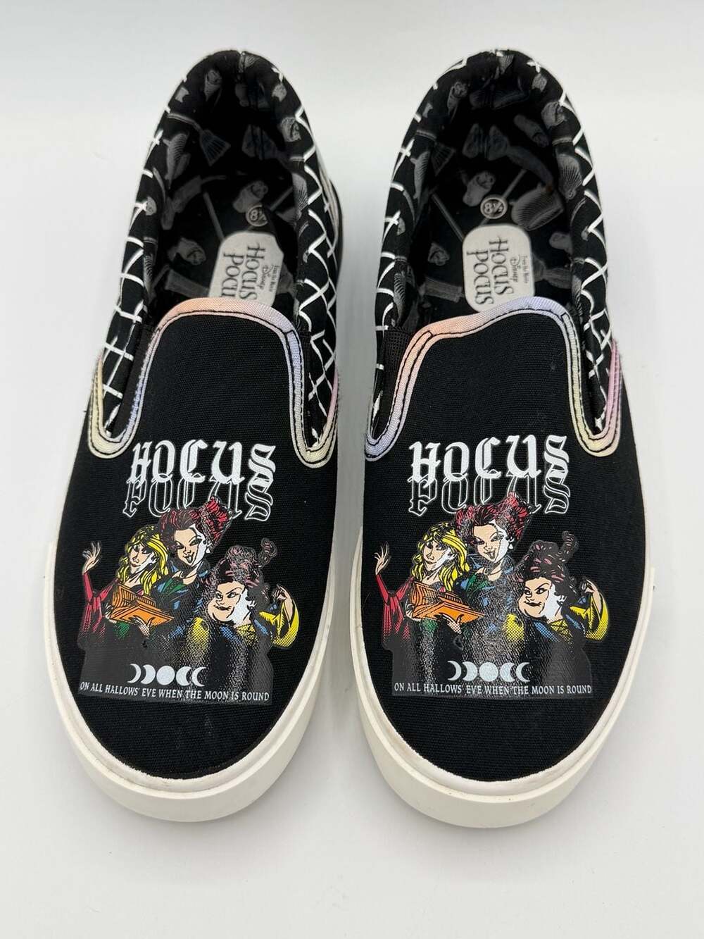 Disney Hocus Pocus Sanderson Sisters Ground Up Slip On Shoes Womens 8.5 - Picture 4 of 11